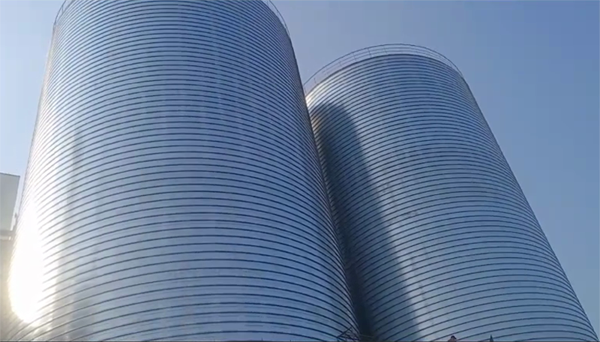 屯留2座混凝土高架卷板仓